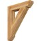 Ekena Millwork Traditional Slat Rough Sawn Bracket, Western Red Cedar, 6"W x 32"D x 38"H BKT06X32X38TRA06RWR - alternate 1